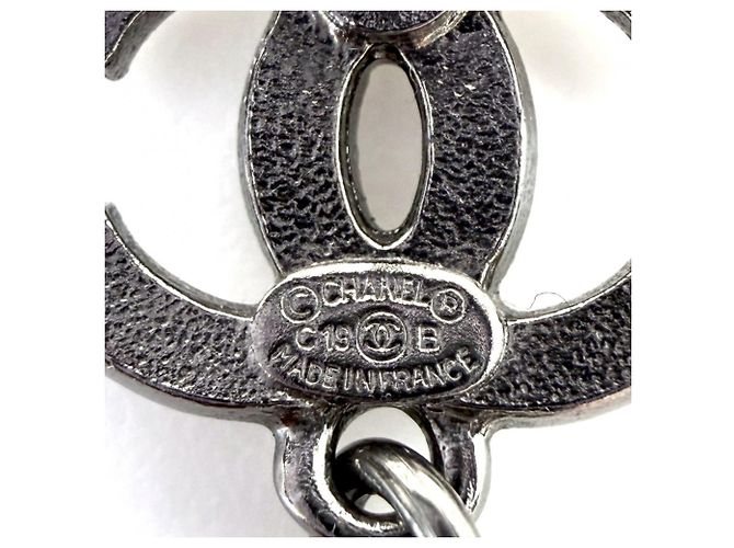 Chanel Silver Drop Ohrringe Silber - Ansicht 6