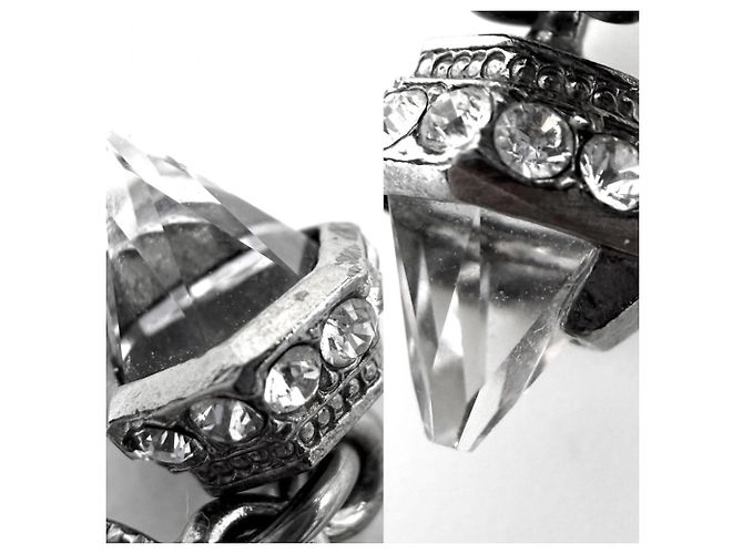 Chanel Silver Drop Ohrringe Silber - Ansicht 8
