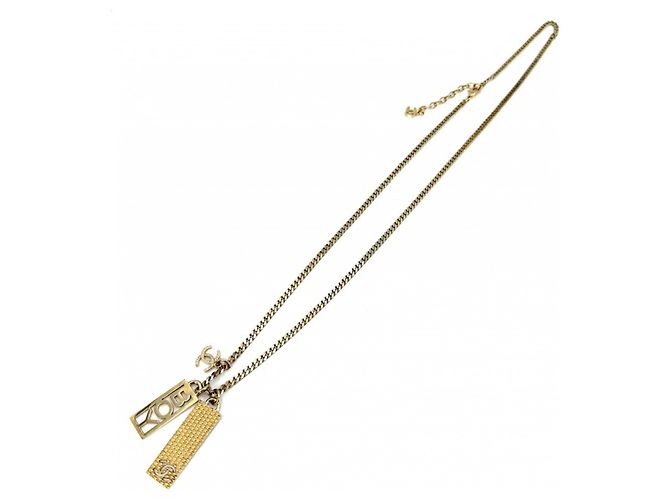 Collana Chanel Boy Chanel in oro con strass D'oro - vista 5