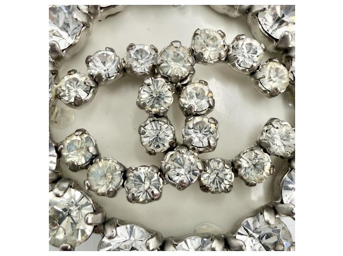 Spilla rotonda Chanel con strass - vista 5