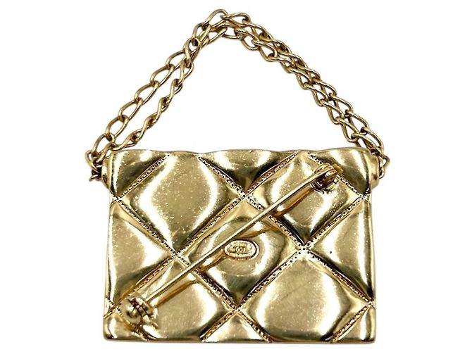 Spilla Matelassé Oro Chanel D'oro - vista 2