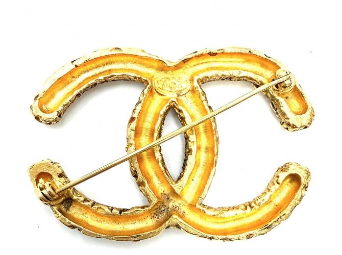 Spilla Chanel placcata oro D'oro - vista 2
