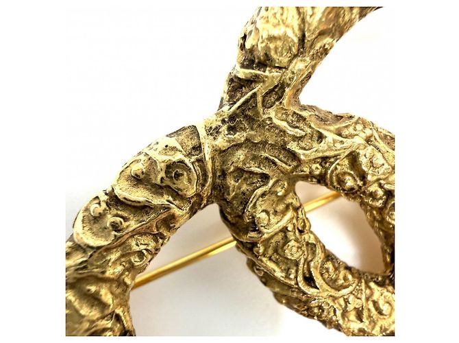 Spilla Chanel placcata oro D'oro - vista 4