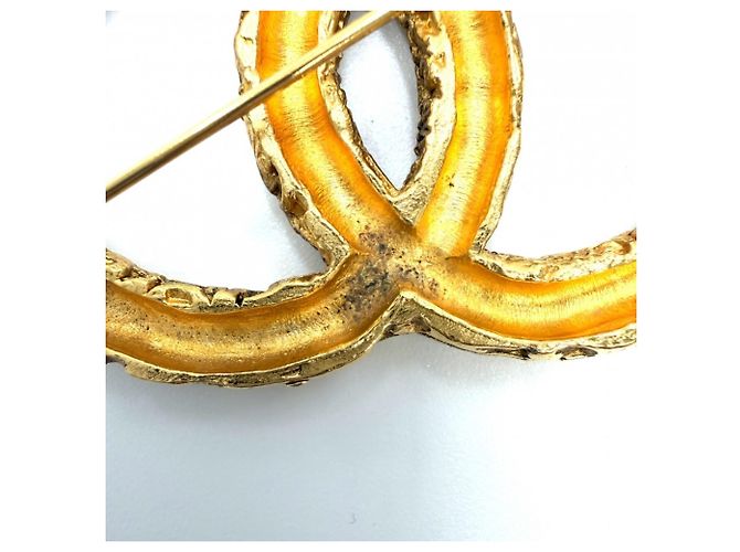 Spilla Chanel placcata oro D'oro - vista 7