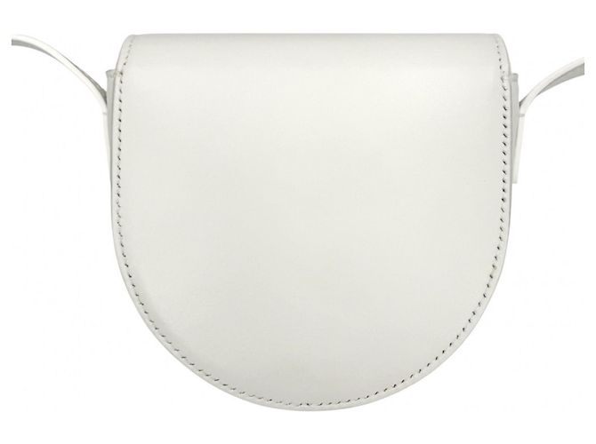 Céline Borsa a tracolla Celine Cuir Triomphe Mini Buzas Bianco - vista 2