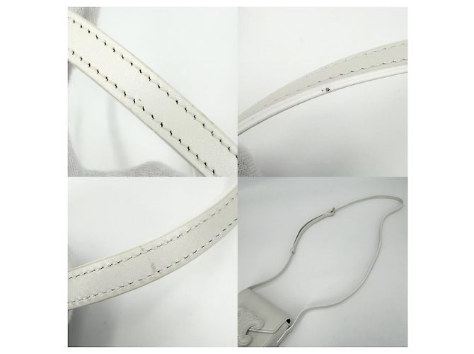 Céline Borsa a tracolla Celine Cuir Triomphe Mini Buzas Bianco - vista 8