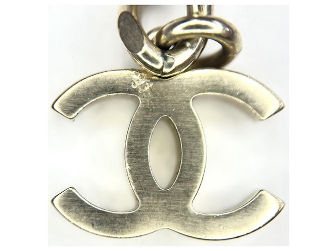 Collana Chanel in pelle nera placcata oro Nero - vista 8