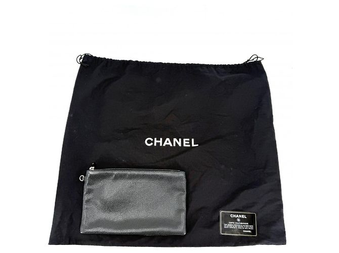 Borsa Tote Chanel On the Road Wild Stitch Nero - vista 10