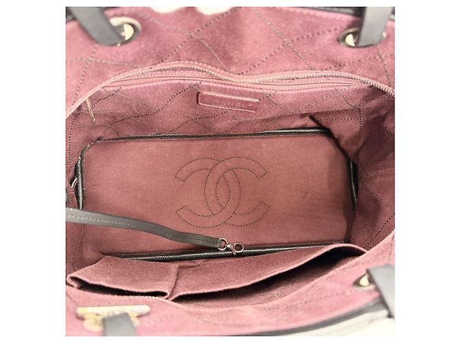 Borsa Tote Chanel On the Road Wild Stitch Nero - vista 4