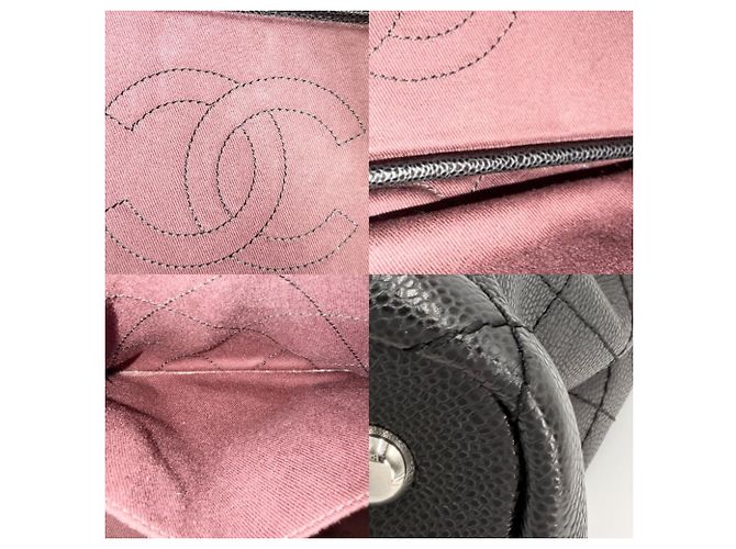 Borsa Tote Chanel On the Road Wild Stitch Nero - vista 6