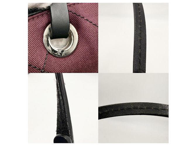 Borsa Tote Chanel On the Road Wild Stitch Nero - vista 8