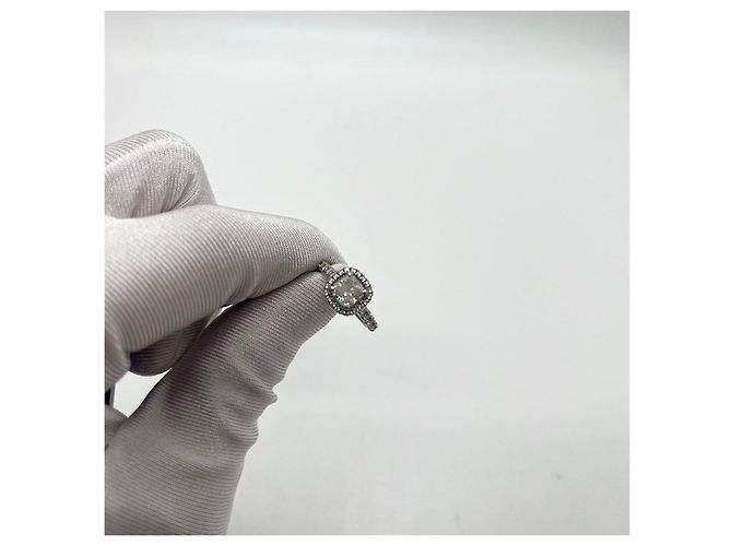 Cartier Destinee Platin Diamantring Cushion-Cut Silber - Ansicht 4