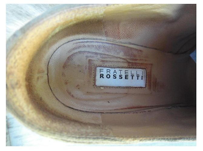 Autre Marque Fratelli Rossetti Décolleté stringate in camoscio Beige - vista 7