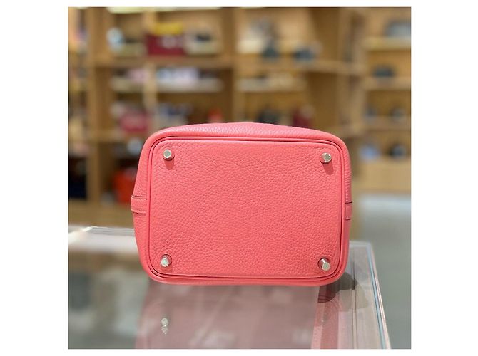 Hermès Picotin Lock 18 in pelle rosa - vista 4