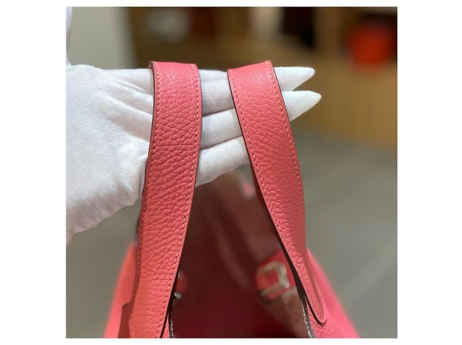 Hermès Picotin Lock 18 in pelle rosa - vista 5