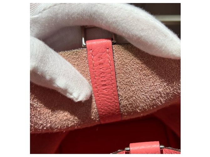 Hermès Picotin Lock 18 in pelle rosa - vista 6