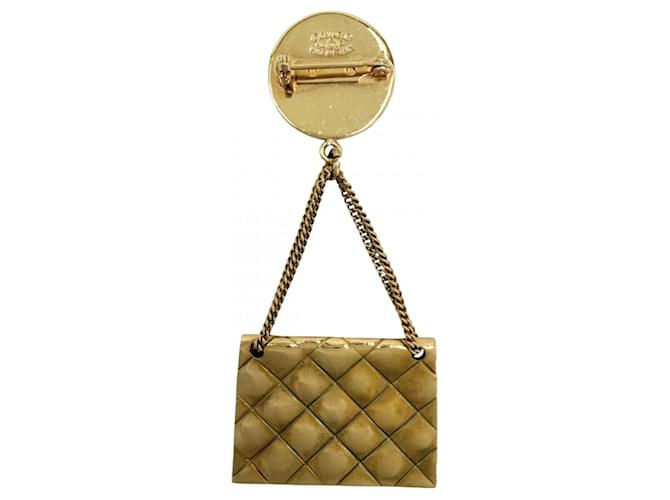 Spilla Chanel Matelassé Oro D'oro - vista 2