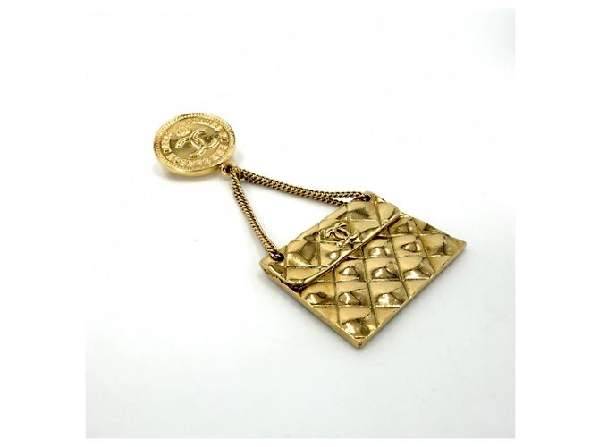 Spilla Chanel Matelassé Oro D'oro - vista 3