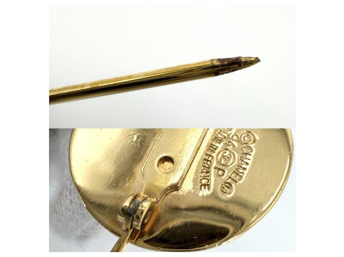 Spilla Chanel Matelassé Oro D'oro - vista 6
