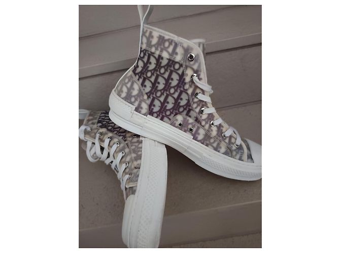 Dior Oblique Sneakers Alte Bianco - vista 2