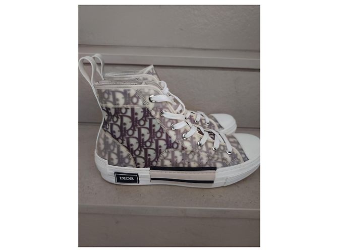 Dior Oblique Sneakers Alte Bianco - vista 3