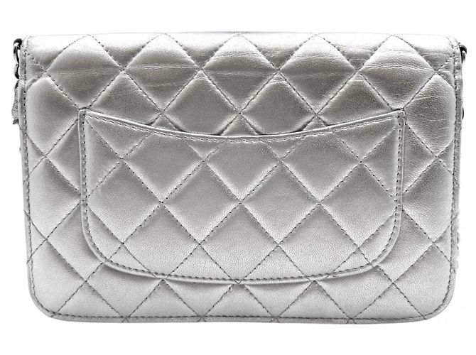 Borsa a tracolla mini matelassé Chanel Argento - vista 2