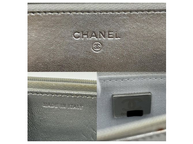 Borsa a tracolla mini matelassé Chanel Argento - vista 5