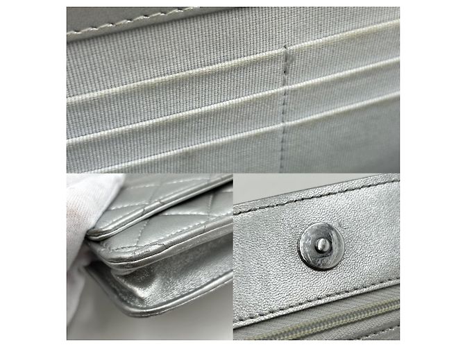 Borsa a tracolla mini matelassé Chanel Argento - vista 6