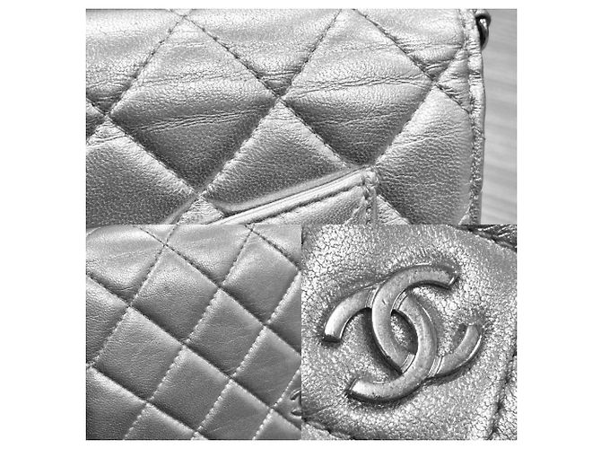 Borsa a tracolla mini matelassé Chanel Argento - vista 8