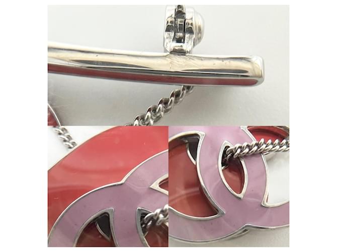 Spilla Chanel Heart Swing Rosa Rosso - vista 6