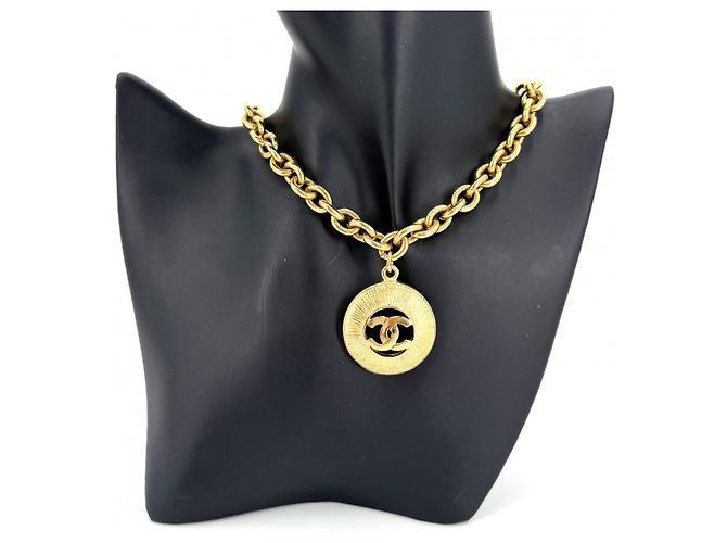 Collana Chanel Vintage Gold D'oro - vista 3