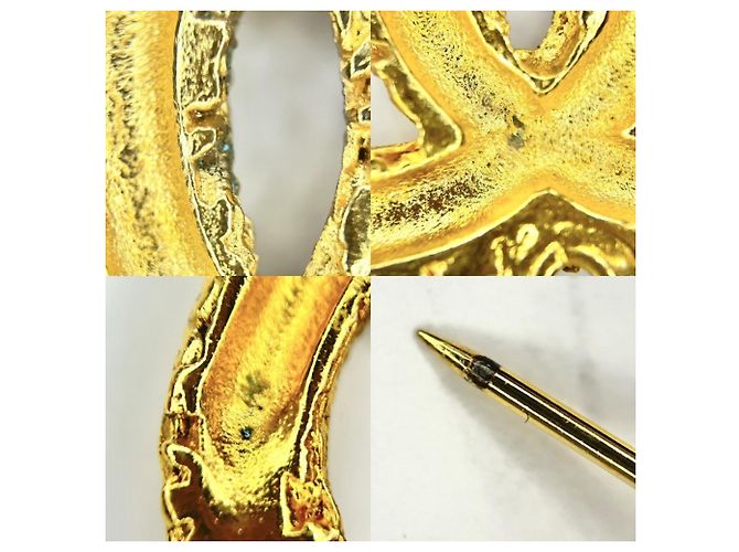 Spilla Chanel Vintage Gold D'oro - vista 7