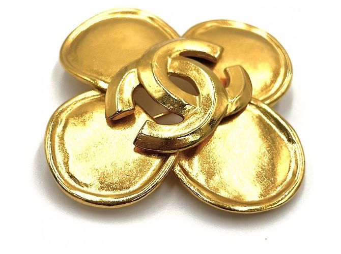 Spilla Vintage in Oro Chanel D'oro - vista 3