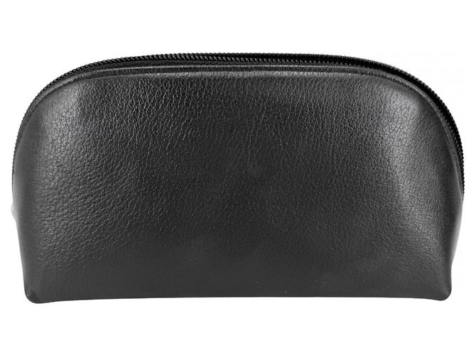 Chanel Pouch aus schwarzem Leder - Ansicht 2