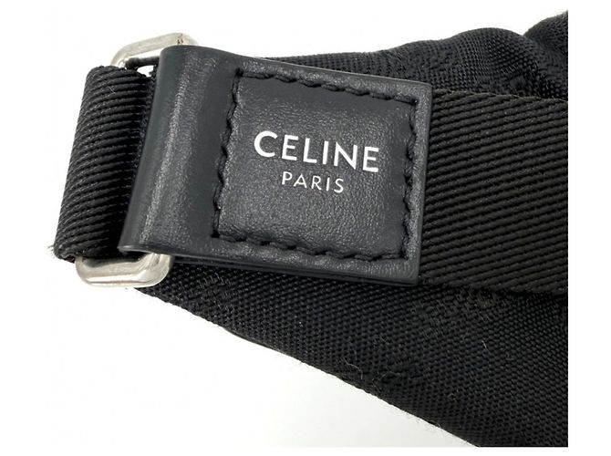 Céline Borsa cintura Triomphe Celine in tela nera Nero - vista 4