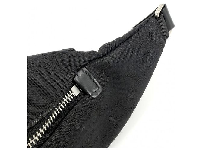 Céline Borsa cintura Triomphe Celine in tela nera Nero - vista 8
