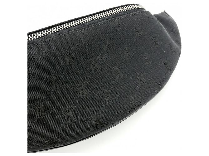 Céline Borsa cintura Triomphe Celine in tela nera Nero - vista 9