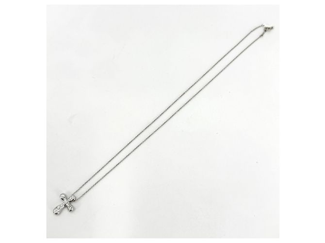 Collana piccola croce Elsa Peretti di Tiffany & Co. in platino 950 - vista 6