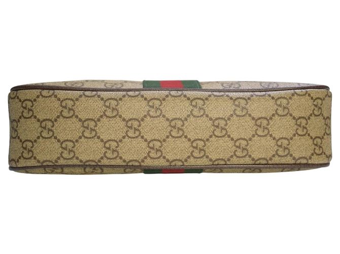 Gucci Ophidia GG Supreme Piccola Borsa a Spalla Marrone Beige - vista 4
