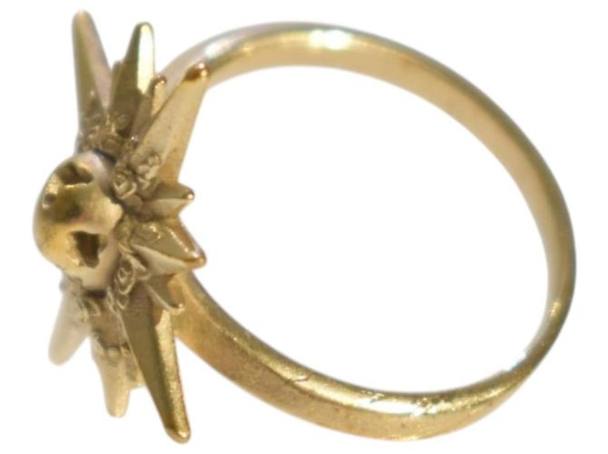 Dior Cocktailring Sternen-Sonnenstrahl Medaillon, Gold-Finish, Größe M Golden - Ansicht 3