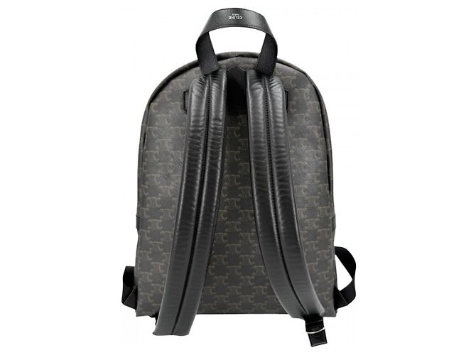 Triomphe Céline Celine Rucksack in mittlerer Größe Braun Schwarz - Ansicht 2