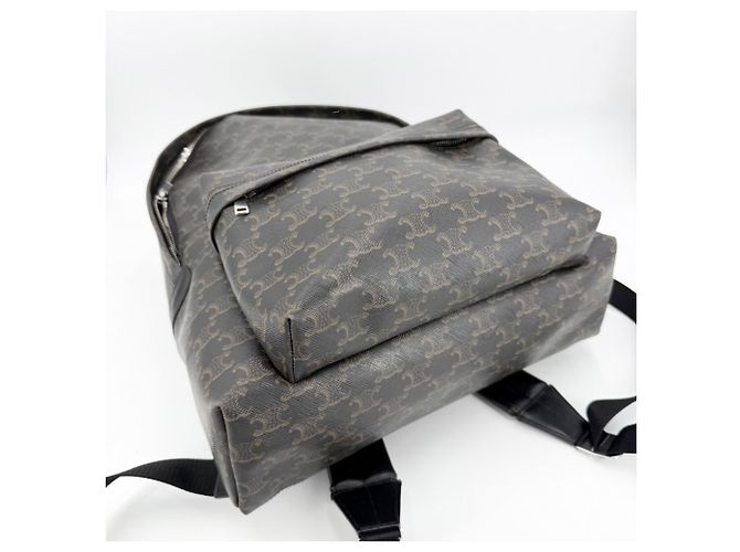 Triomphe Céline Celine Rucksack in mittlerer Größe Braun Schwarz - Ansicht 3