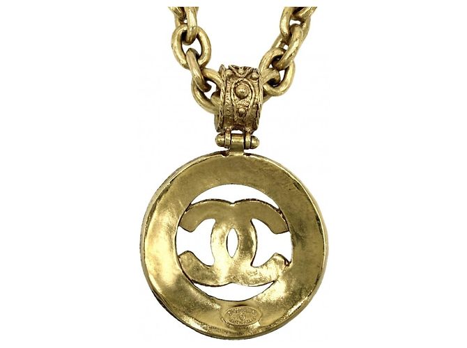 Collar largo Coco Mark para mujer Chanel Dorado - vista 2