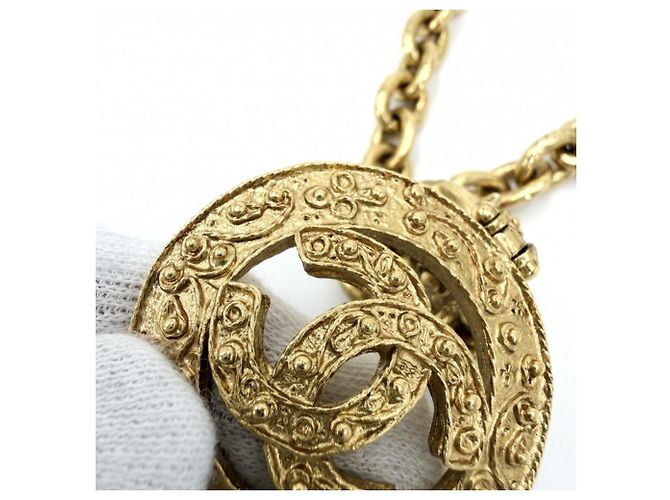Collar largo Coco Mark para mujer Chanel Dorado - vista 8