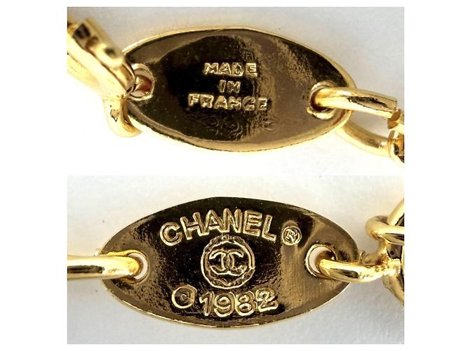 Timeless Collana Chanel Vintage con strass D'oro - vista 4