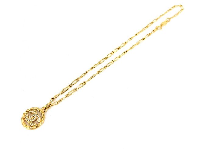 Timeless Collana Chanel Vintage con strass D'oro - vista 6