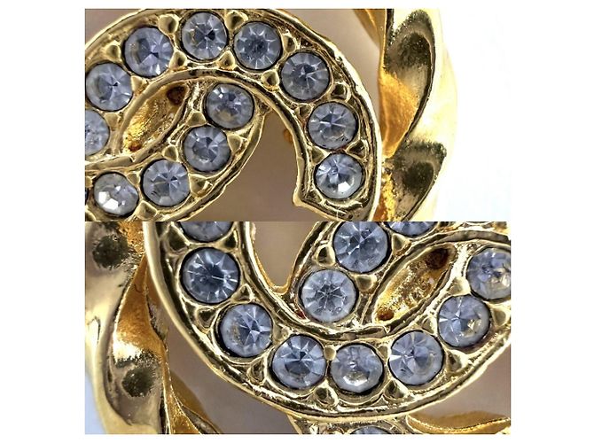 Timeless Collana Chanel Vintage con strass D'oro - vista 7