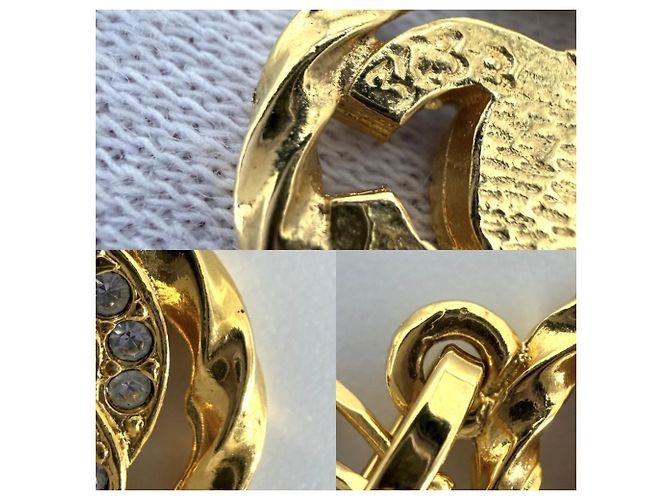 Timeless Collana Chanel Vintage con strass D'oro - vista 8