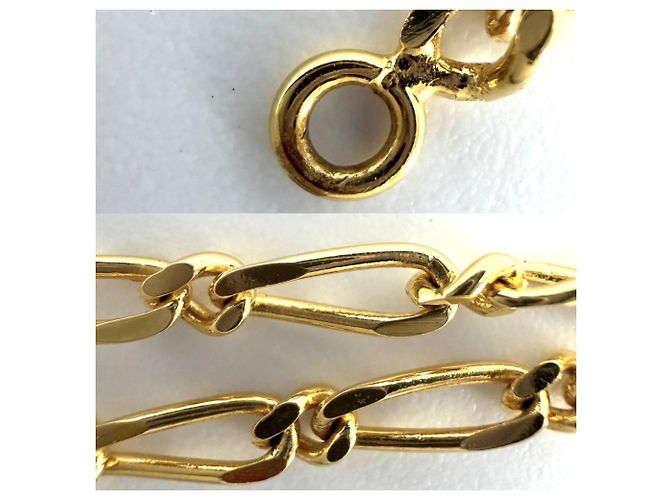 Timeless Collana Chanel Vintage con strass D'oro - vista 9