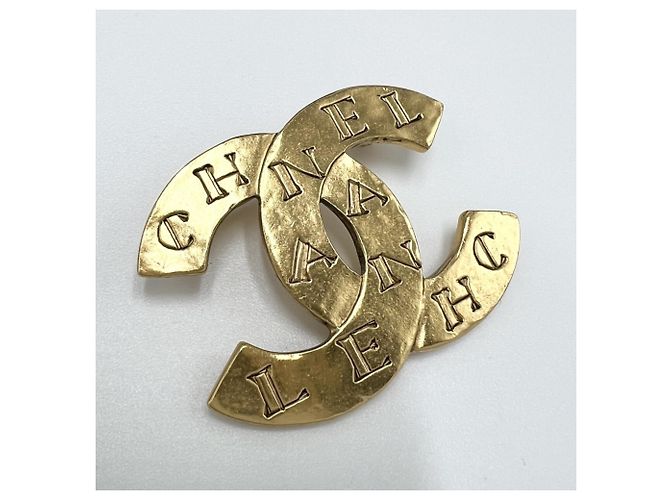 Spilla Chanel Vintage Gold D'oro - vista 3